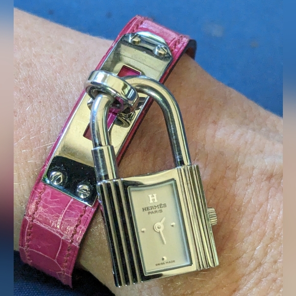 HERMES Stainless Steel Kelly Quartz Watch - Picture 1 of 8